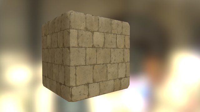 Stone Wall A02 3D Model
