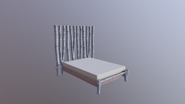 Birch Tree Bedframe 3D Model