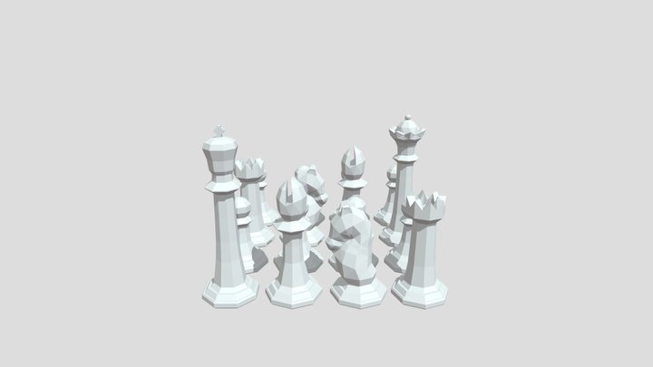 chess set. 3D Model