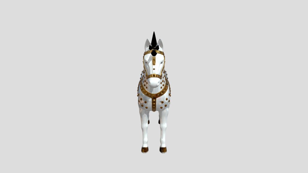 Spiked White Stallion