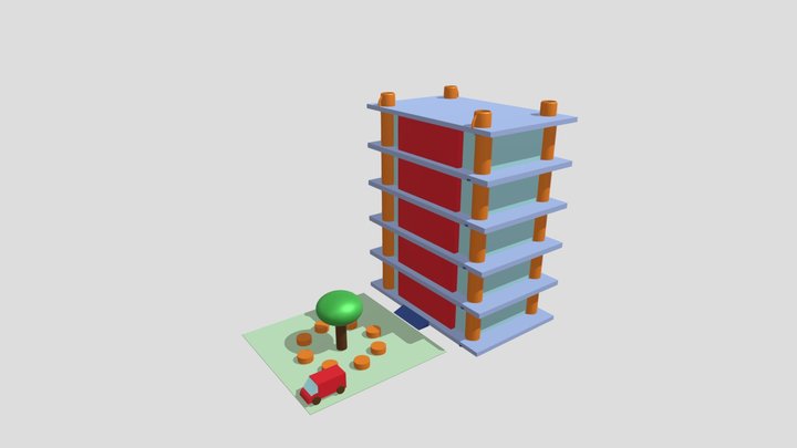 3D Building Architecture 3D Model