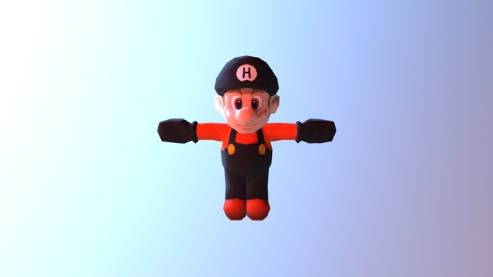 Mario Heman10010 fanart themed 3D Model