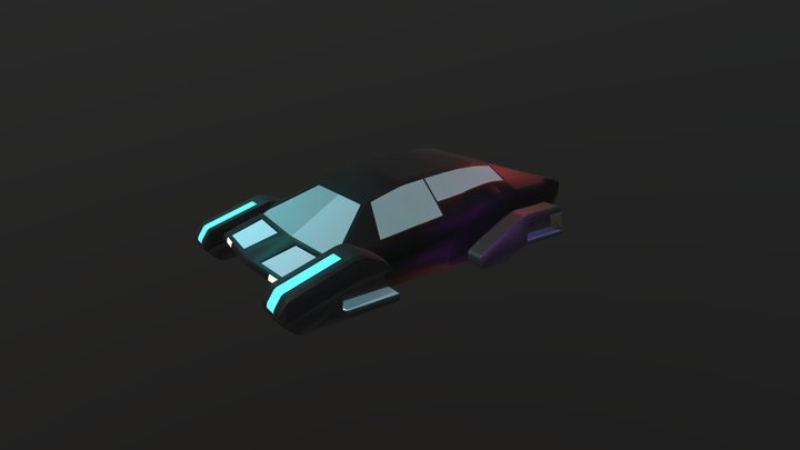 Futuristic Car 3D Model
