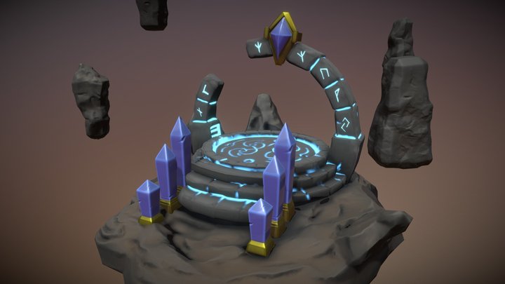 Stylized Portal 3D Model