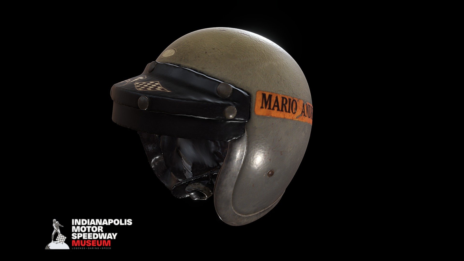 Helmet - Mario Andretti 1969 — Sketchfab embed 3D viewer