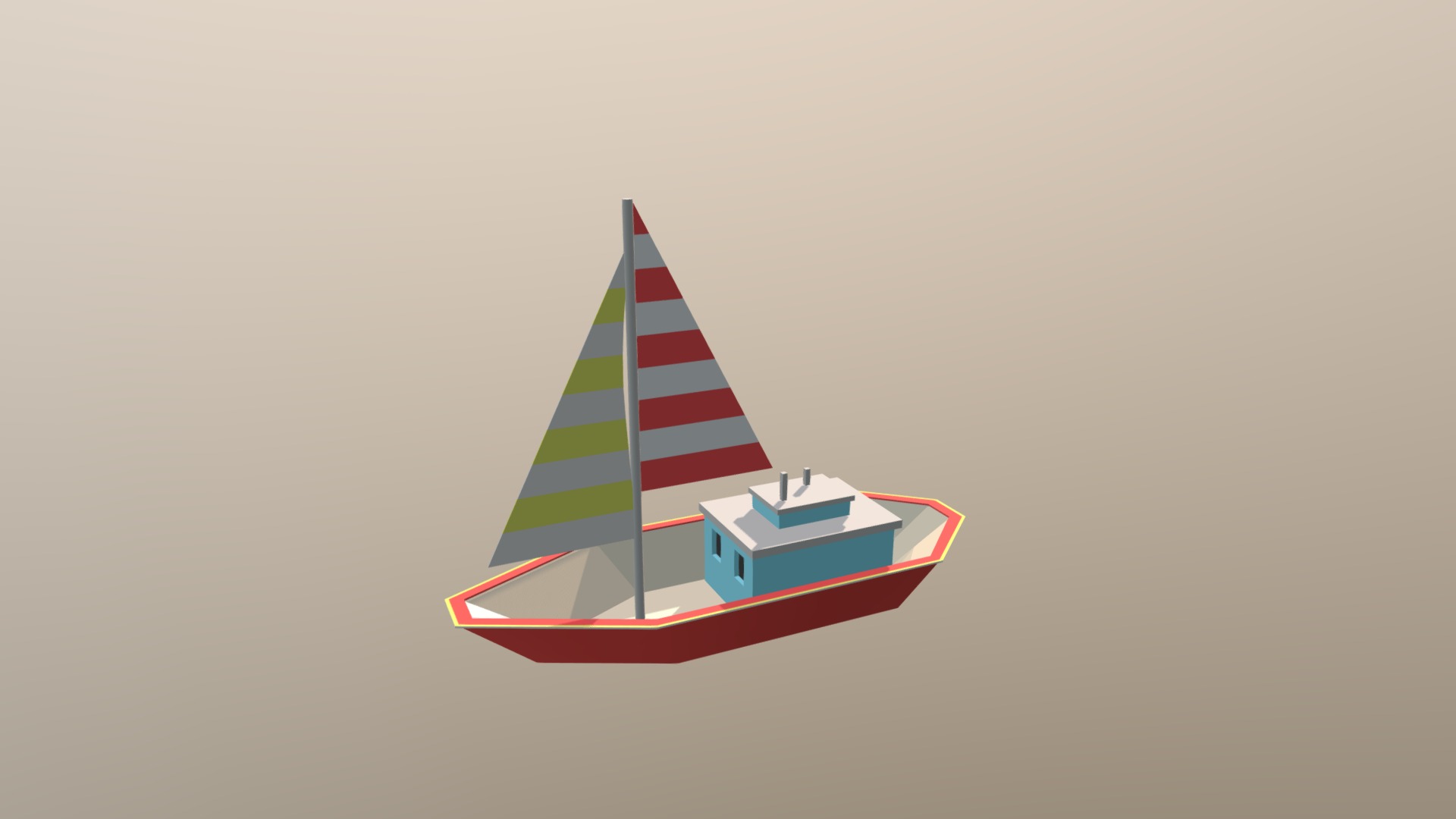 Sailboat - 3D model by salblrm [db43777] - Sketchfab