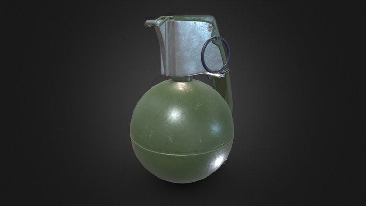 M67 Hand Grenade 3D Model