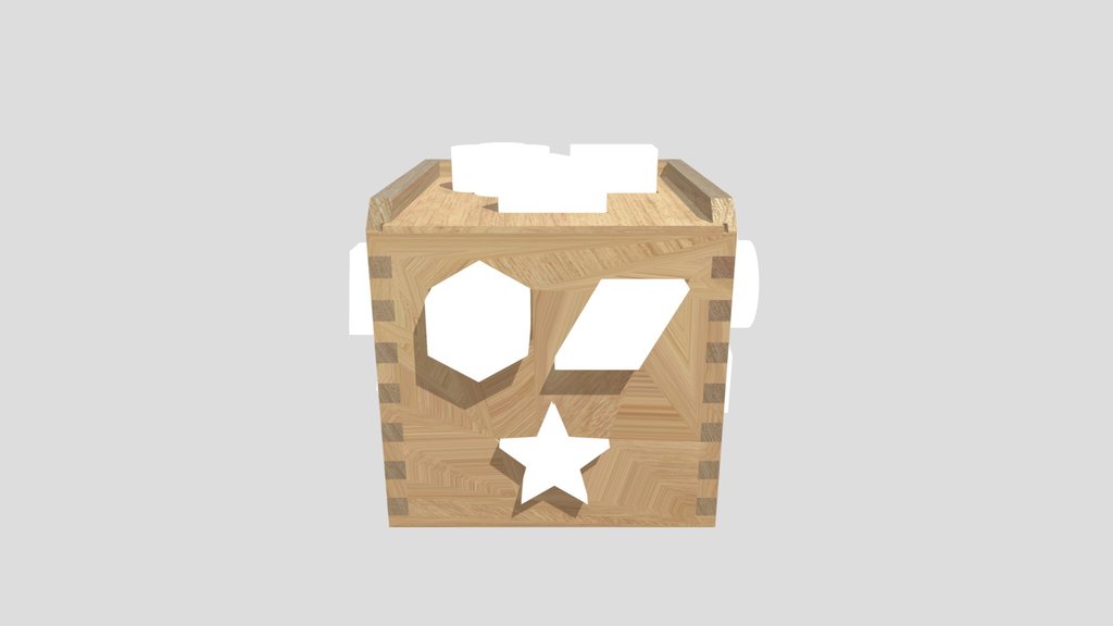 Square Wood Shape Sorting Toy