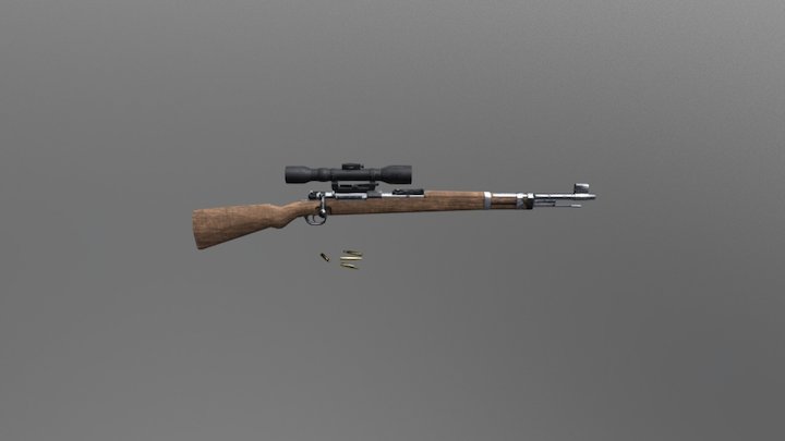 Kar98K - Quick Texture setup 3D Model