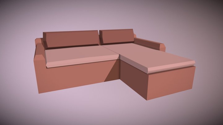 Household Props Challenge - Day13 Sofa 3D Model