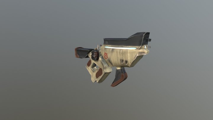 Old Anarchist Weapon 3D Model
