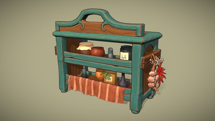 Kitchen Cabinet 3D Model
