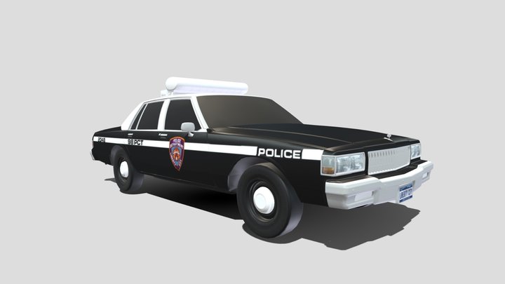 1987 Chevrolet Caprice Classic (police package ) 3D Model
