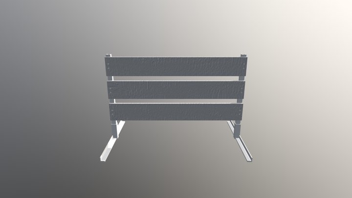 Barricade with Textures 3D Model