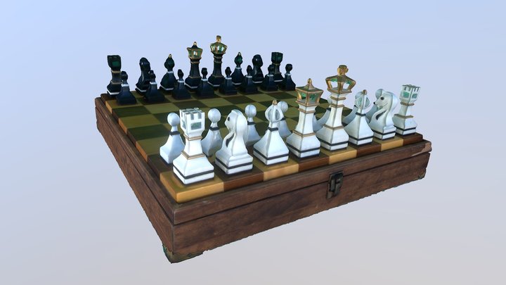 Home Made Chessboard 3D Model