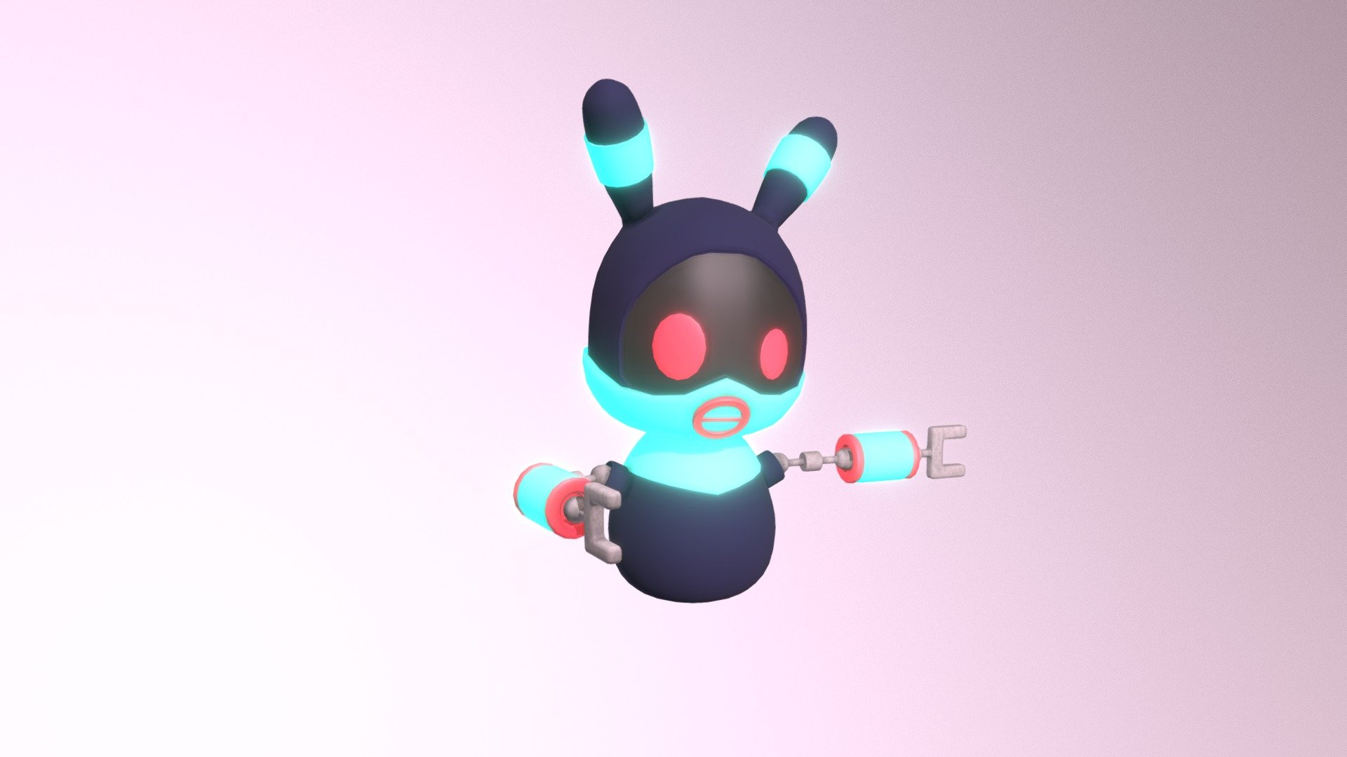 Robot Bunny Right1 - 3D model by Sara Wong (@whatswongwithme) [db482e8 ...