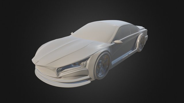 Car Concept HiPoly 3D Model