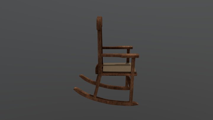 Modern Rocking Chair 3D Model