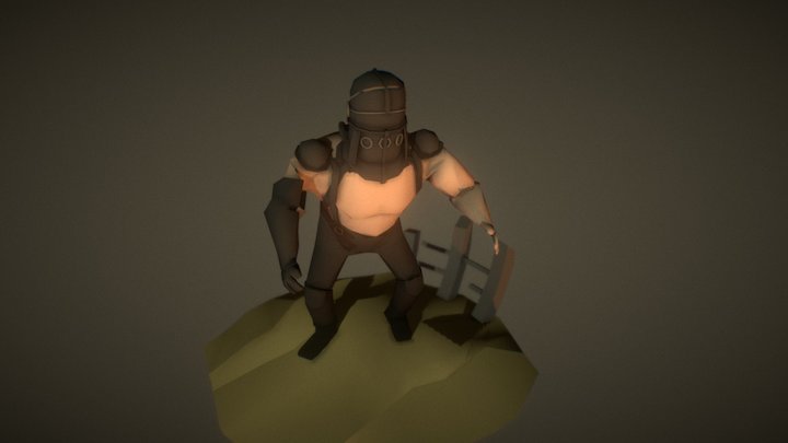Low Poly (master)Blaster 3D Model