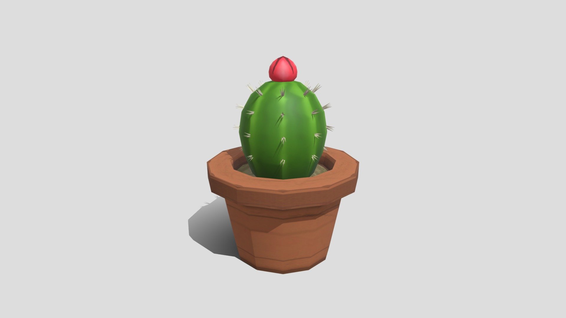 3D model Lego Cactus VR / AR / low-poly