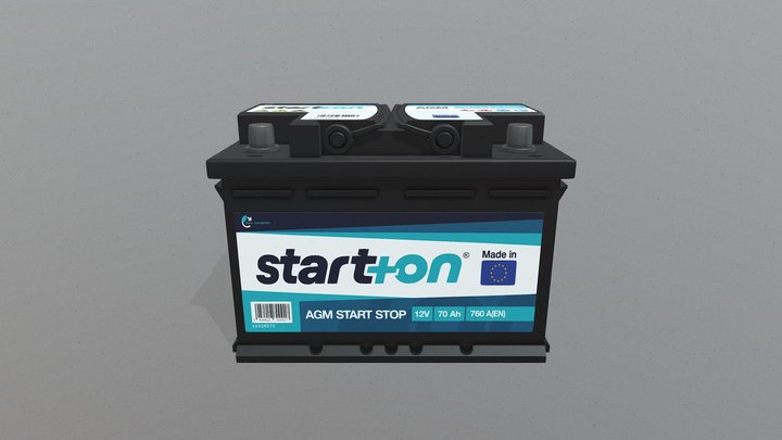 Car Battery V03 3D Model