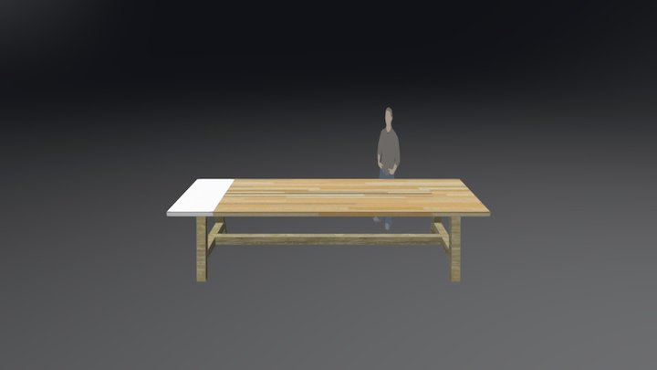 BigTable White Top 3D Model
