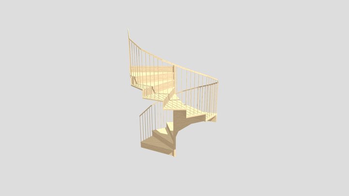 Staircase_360_circle 3D Model