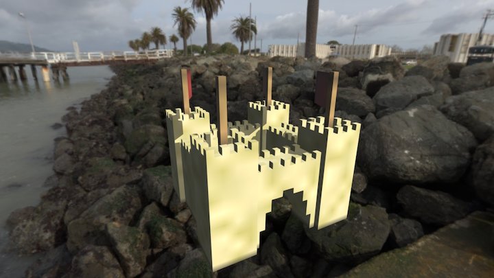 Sand castle 3D Model