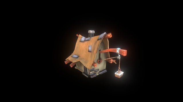 Chatka pustelnika 3D Model