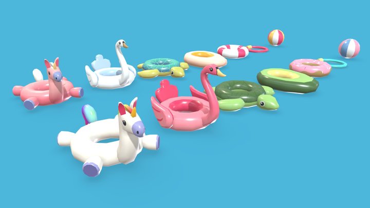 Luceed Studio - Pool Toys & Floaties 3D Model
