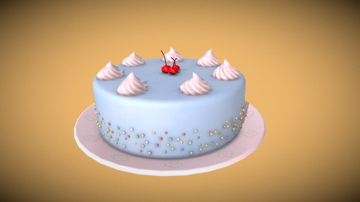 3December2020 - 12 Cake 3D Model