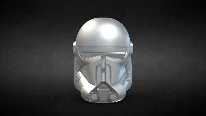 New Dark Trooper Helmet 3D Model