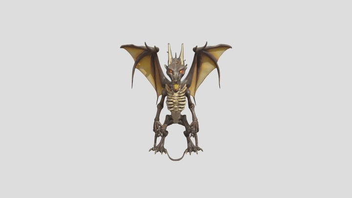 bone dragon – Kostenloses 3D-Modell STL