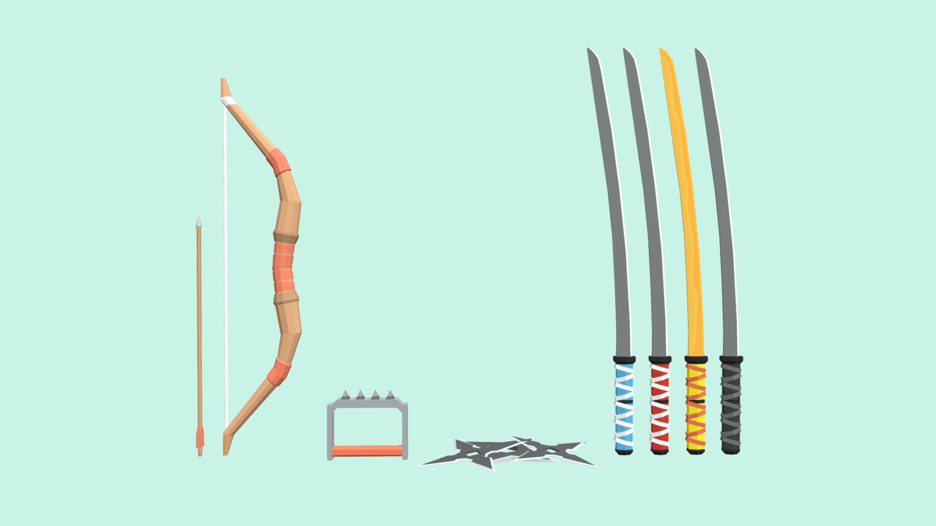 Lowpoly Ninja Pack