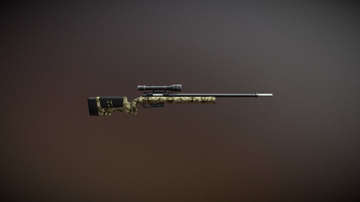 M40 Sniper Gun 3D Model