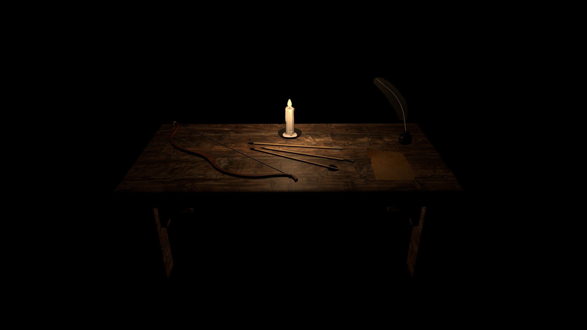 Medieval Table by Adam Pawlak