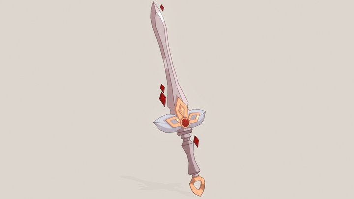 Pearl Sword 3D Model