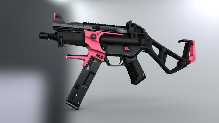 The futuristic MP5 concept 3D Model