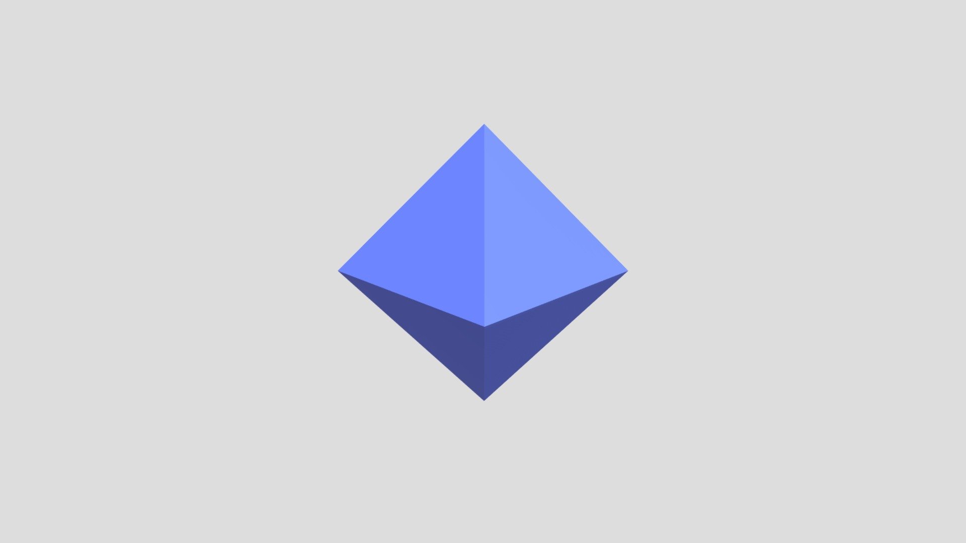 Octahedron-blue