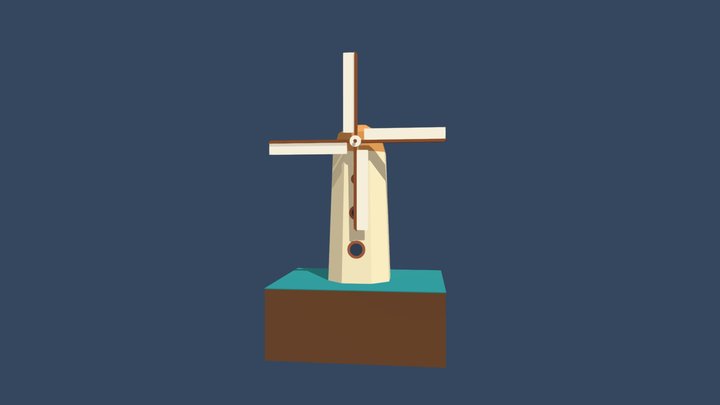 Model vjetrenjače za završni rad 3D Model