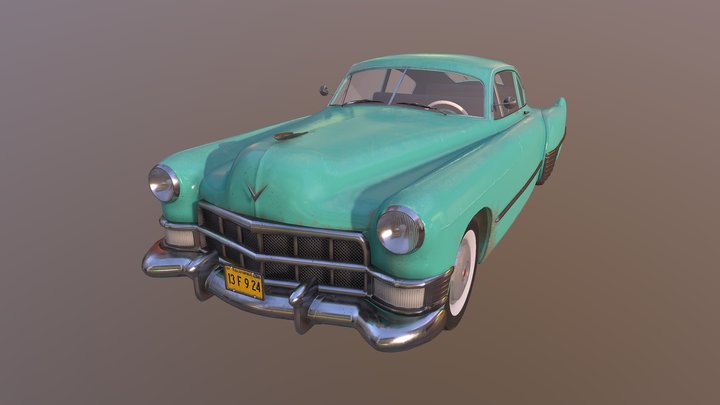 1949 Cadillac series 62 club coupe 3D Model