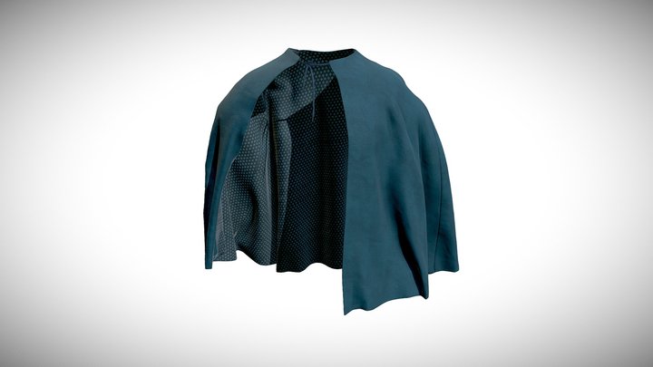 Cape from a historical engraving 3D Model