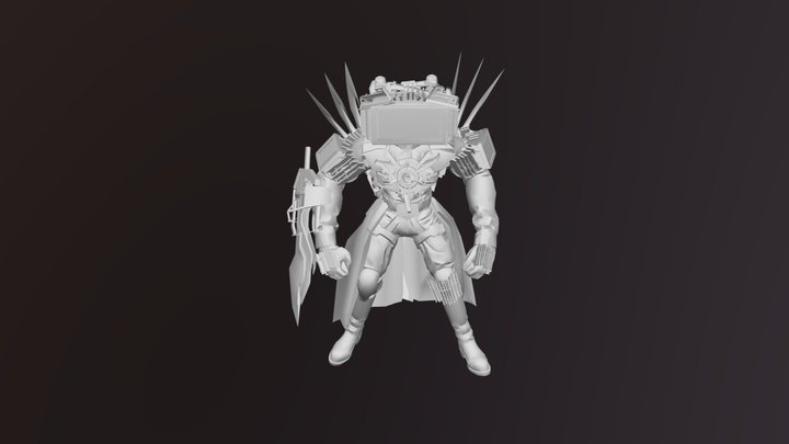 Titan Tv Man 3D Model