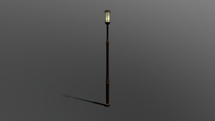 Aesthetic Streetlamp 3D Model 3D Model