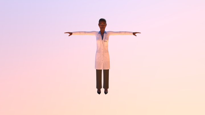 Female Doctor 3 3D Model