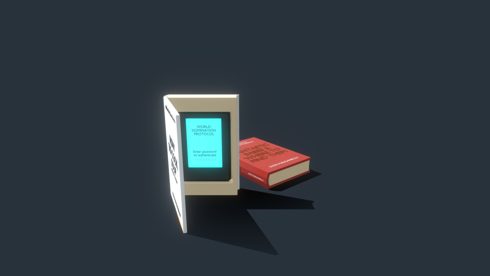 Books #householdpropschallenge - Download Free 3d Model By Dion 