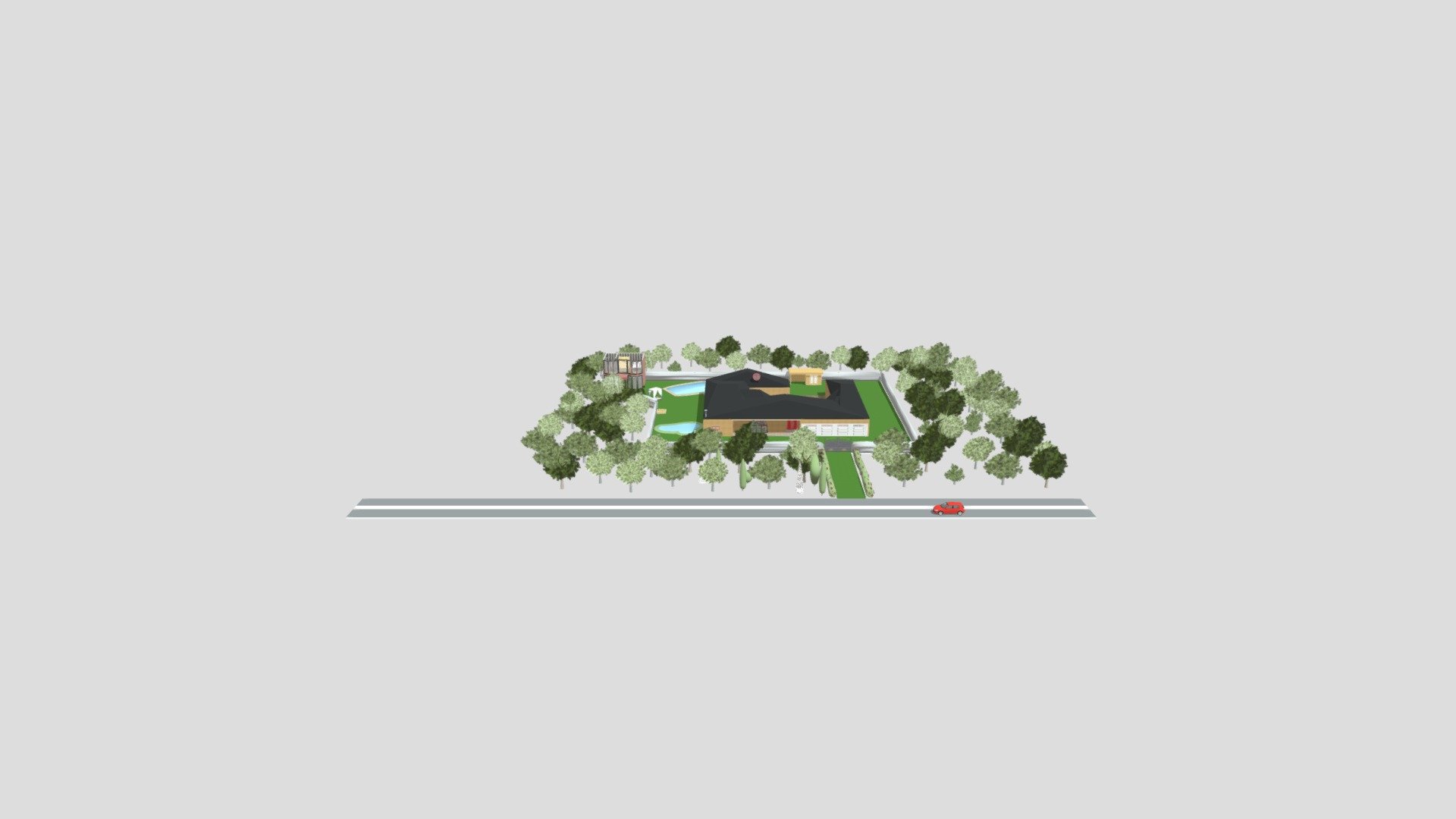 Spanish villa with guest house