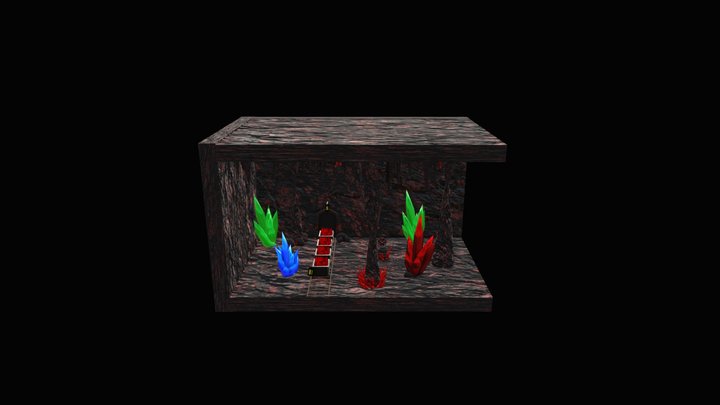 Cave of Gems 3D Model