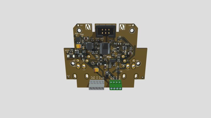 IO Module 3208 Rev-A 3D Model