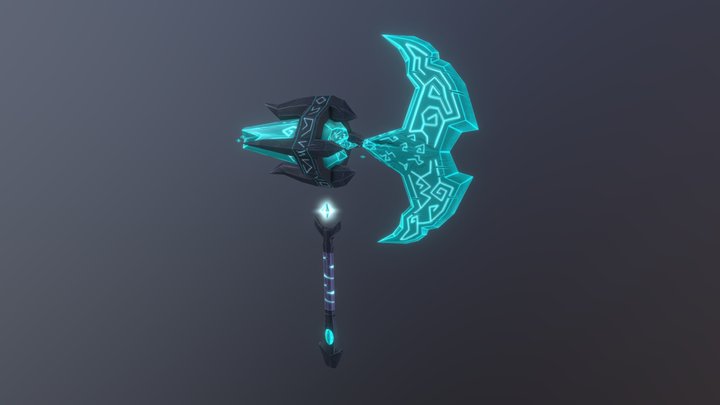 Crystal Spirit Blade 3D Model